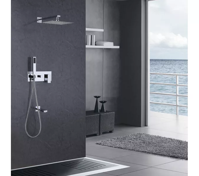 Душевая система ABBER Daheim AF8217, Выбрать цвет: Хром, изображение 2