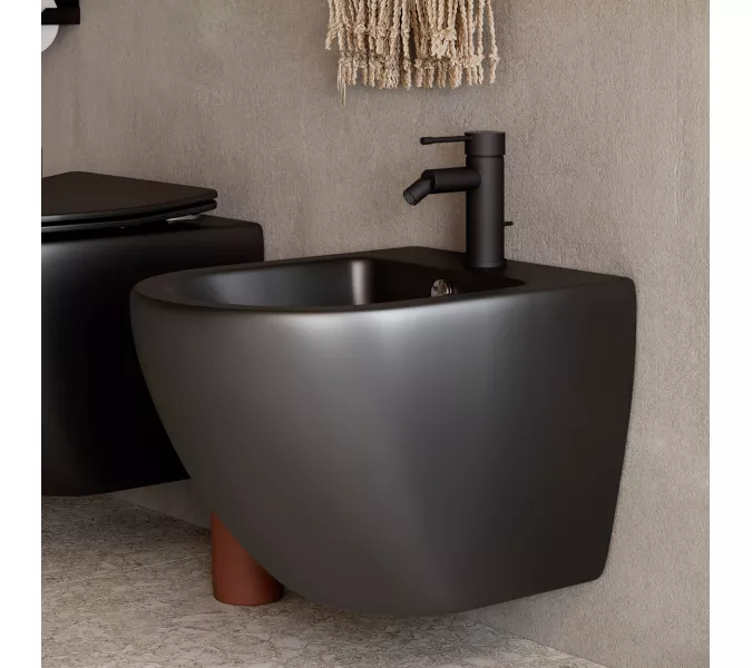 Подвесное биде Ceramica Nova Metropol CN4003, Выбрать цвет: Черный матовый, изображение 10