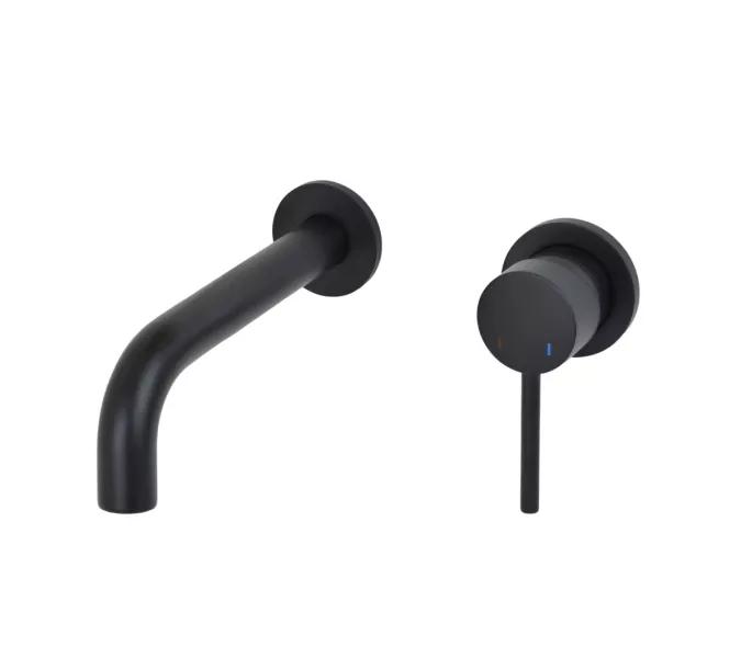 Смеситель настенный для раковины Bronze De Luxe, Выбрать цвет: Черный