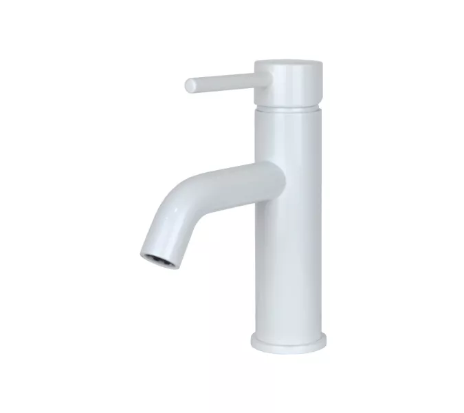 Смеситель однорычажный на раковину Bronze De Luxe, Выбрать цвет: Белый