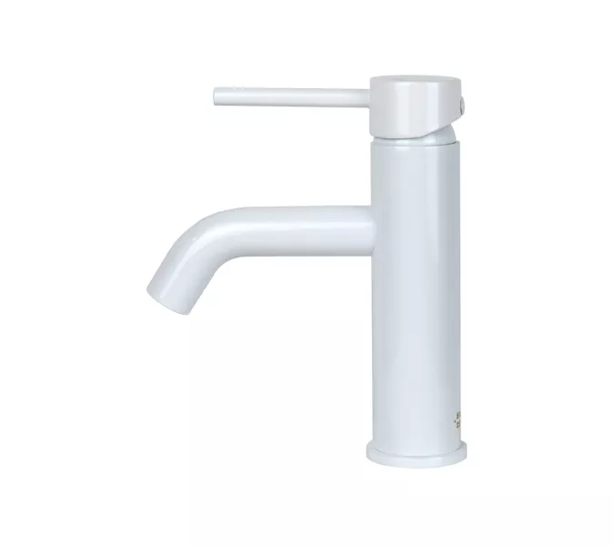 Смеситель однорычажный на раковину Bronze De Luxe, Выбрать цвет: Белый, изображение 2