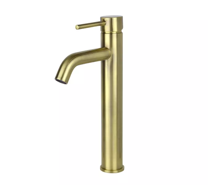 Смеситель на раковину высокий Bronze De Luxe, Выбрать цвет: Бронза