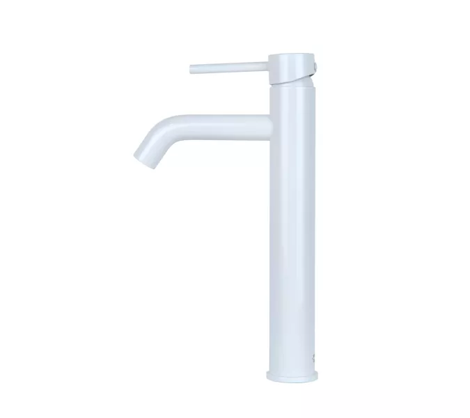 Смеситель для раковины высокий Bronze De Luxe, Выбрать цвет: Белый, изображение 2