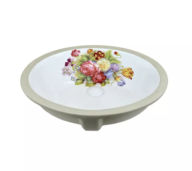 Накладная раковина Bronze De Luxe  Alsace встраиваемая под столешницу, изображение 2