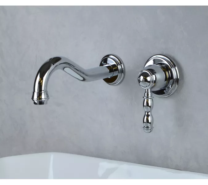 Bronze De Luxe Смеситель настенный для раковины, Выбрать цвет: Хром