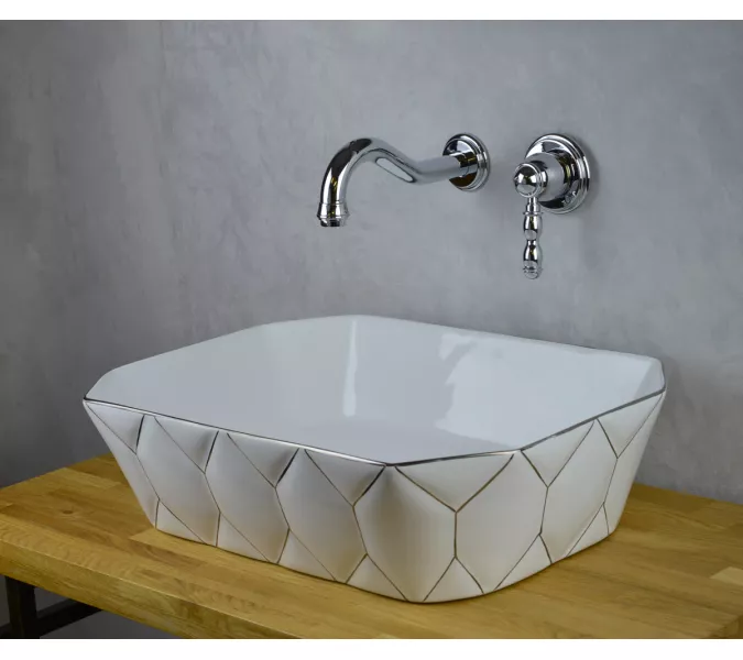 Bronze De Luxe Смеситель настенный для раковины, Выбрать цвет: Хром, изображение 2