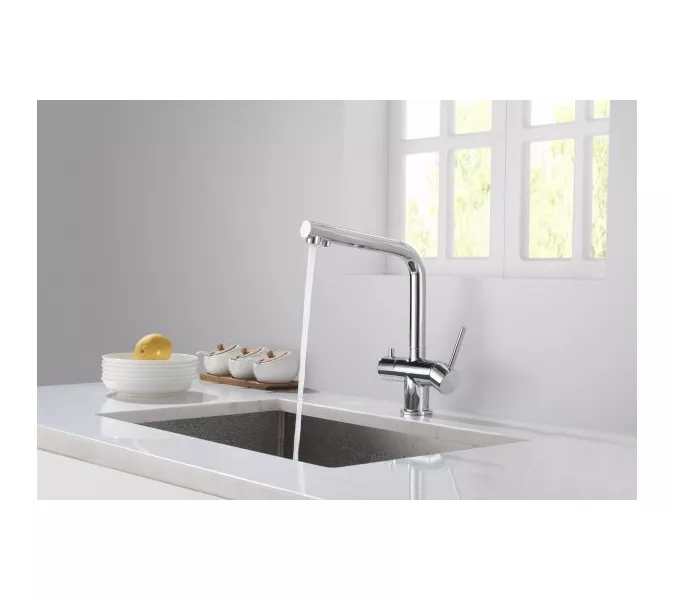 Смеситель для кухни с подключением фильтра Timo Saona 2396/00F хром, изображение 3