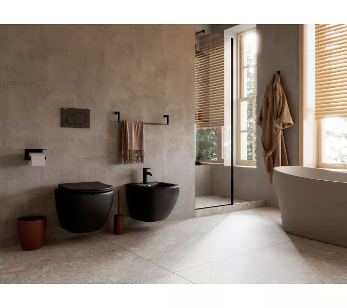 Подвесное биде Ceramica Nova Metropol CN4003, Выбрать цвет: Черный матовый, изображение 8