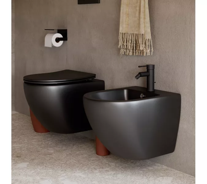 Подвесное биде Ceramica Nova Metropol CN4003, Выбрать цвет: Черный матовый, изображение 11