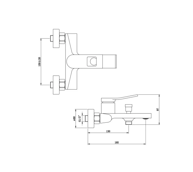 Комплект для ванны Bronze De Luxe, Цвет*: Матовое золото, изображение 2