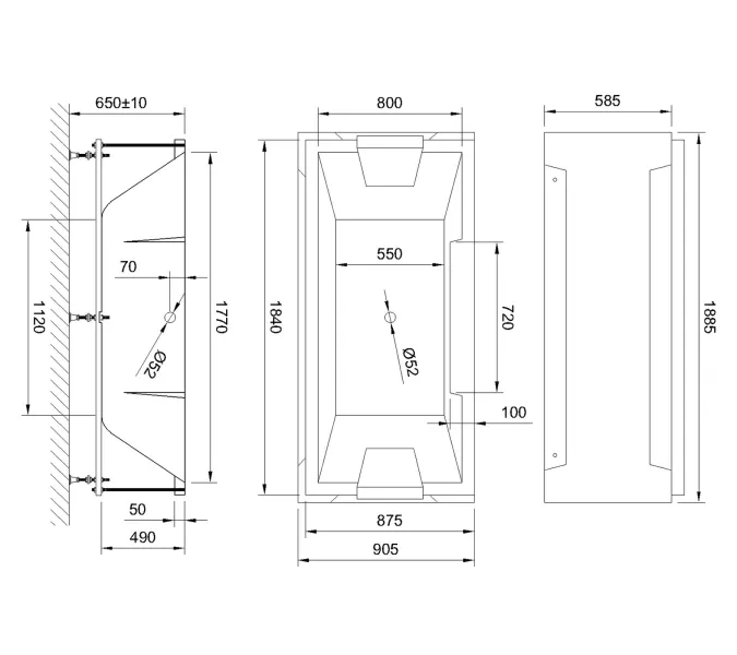 Акриловая ванна Royal Bath  TRIUMPH, Выбрать размер: 185x87, Комплектация: Каркас, фронтальная панель, боковая панель, изображение 6