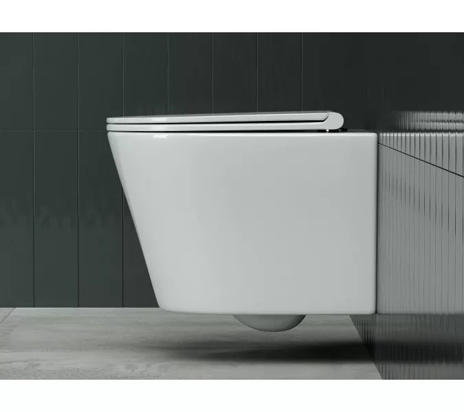 Подвесной унитаз CERAMICANOVA  Forma Rimless, изображение 4