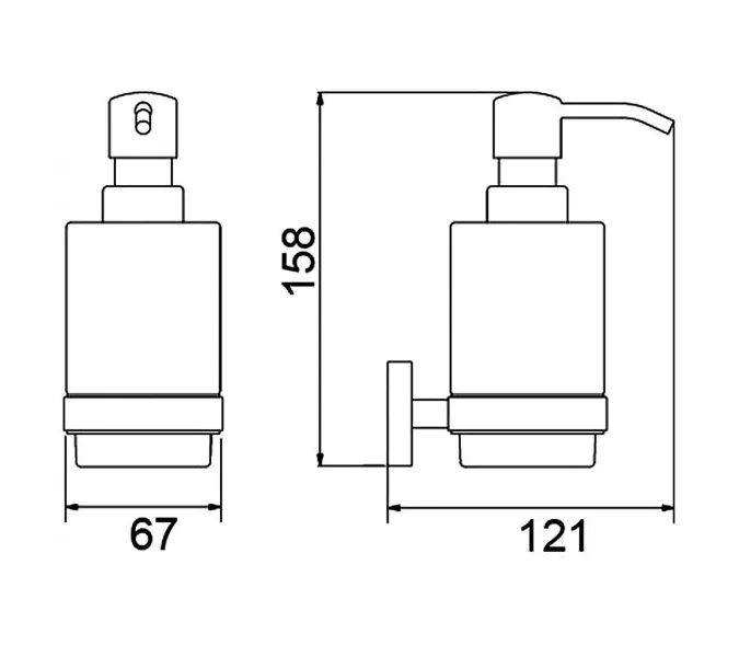 Дозатор Timo Saona 13039/03 черный, изображение 2