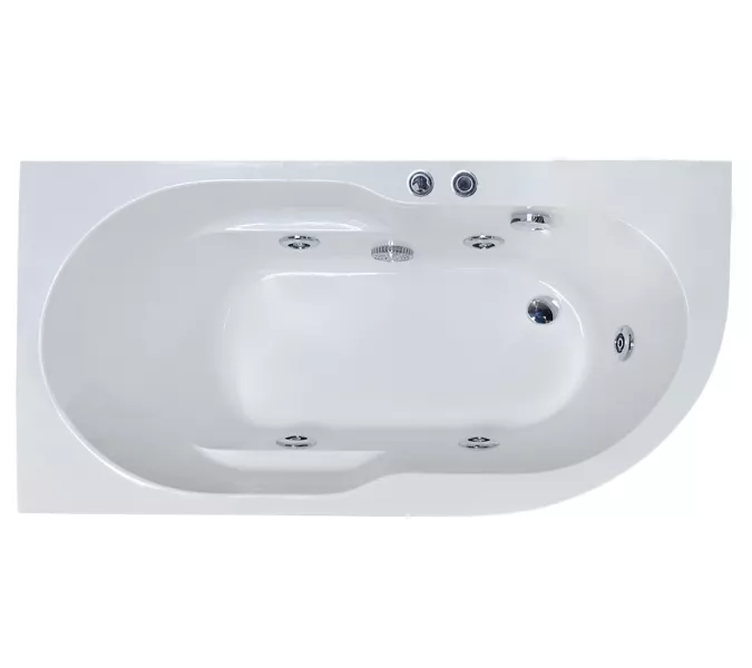 Гидромассажная ванна Royal Bath  AZUR STANDART, Выбрать размер: 140x80, Ориентация: левая