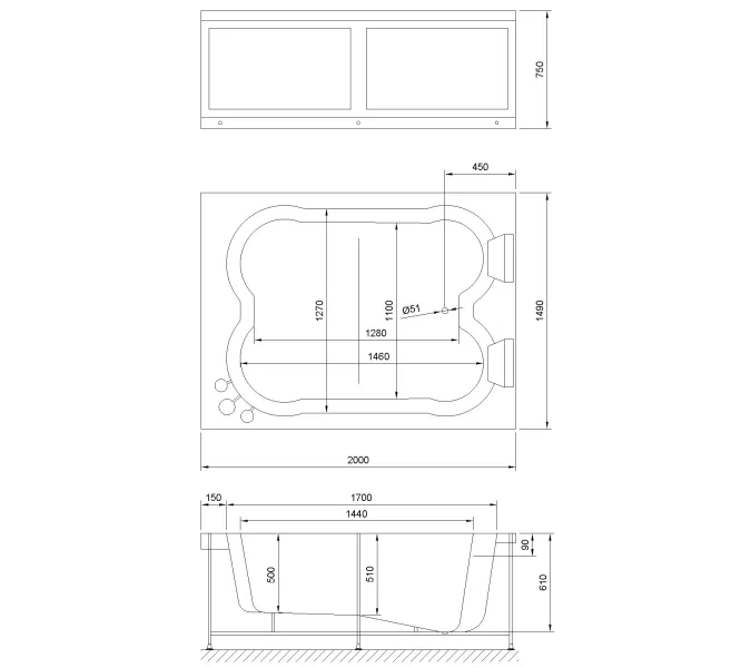 Гидромассажная ванна Royal Bath  HARDON DE LUXE, изображение 6