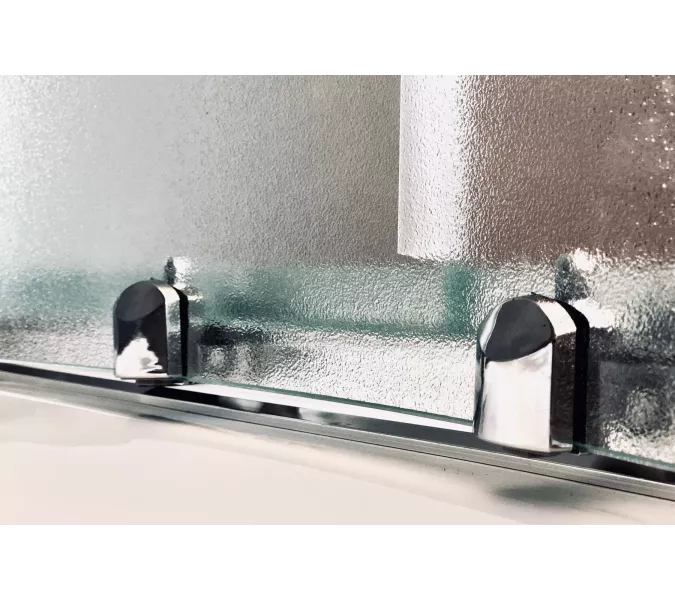 Душевой угол Royal Bath RB BK четверть круга, Цвет стекла: матовое, Цвет профиля: Хром, Выбрать размер: 90x90, изображение 5