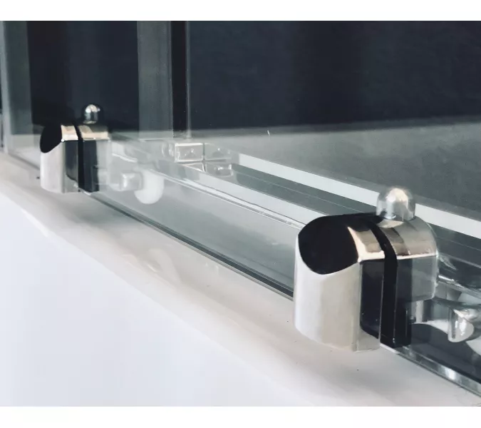 Душевой угол Royal Bath RB 8120BK ассиметричный, Цвет стекла: прозрачное, Цвет профиля: Хром, Ориентация: правая, изображение 4