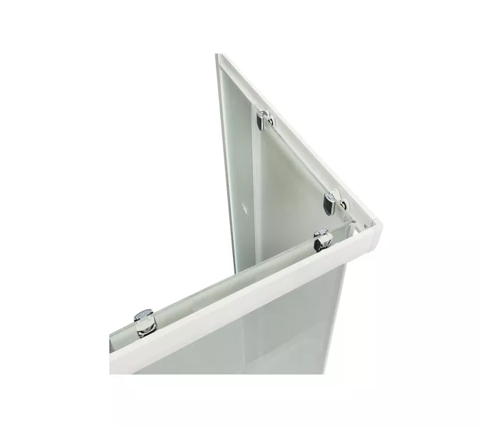 Душевой уголок Royal Bath RB HPD RB HP прямоугольный, Цвет стекла: матовое, Высота поддона: Низкий, Цвет профиля: Белый, Выбрать размер: 120x80, Ориентация: правая, изображение 3