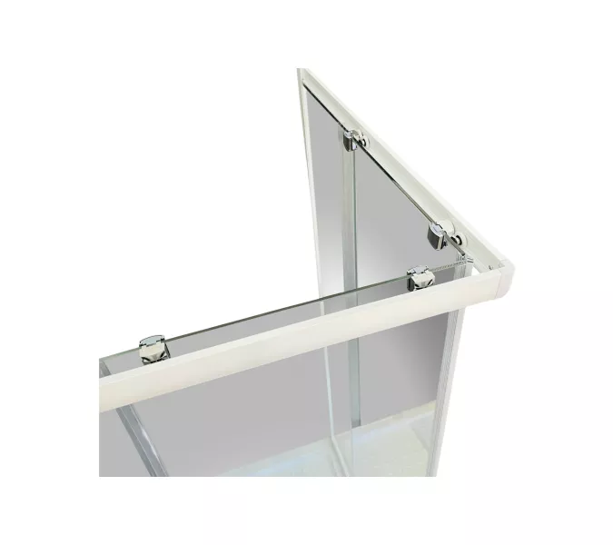 Душевой уголок Royal Bath RB HPD RB HP квадратный, Цвет стекла: прозрачное, Высота поддона: Низкий, Цвет профиля: Белый, Выбрать размер: 90x90, изображение 5