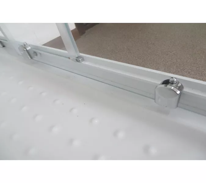 Душевой уголок Royal Bath RB HPD RB HP прямоугольный, Цвет стекла: прозрачное, Высота поддона: Низкий, Цвет профиля: Белый, Выбрать размер: 120x80, Ориентация: правая, изображение 4