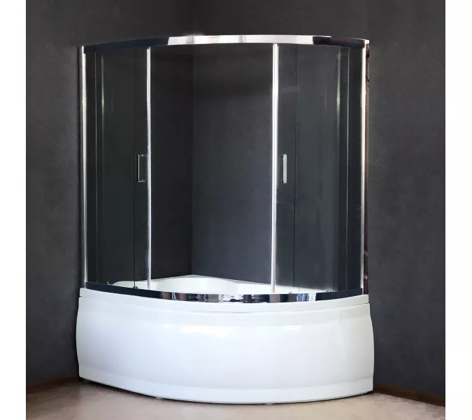 Душевая штора Royal Bath  RB ALP хром, Цвет профиля: хром, Ширина , в см: 170, Цвет стекла: прозрачное