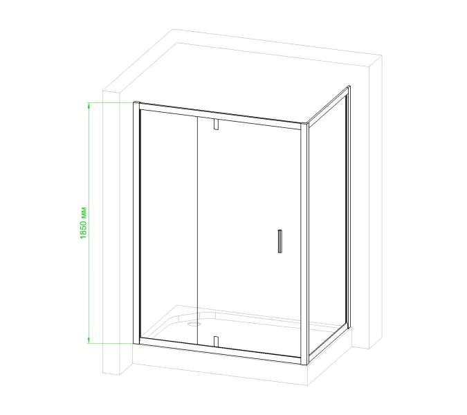 Душевой уголок Royal Bath RB HV прямоугольный, Выбрать размер: 140x80, изображение 4
