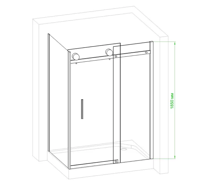 Душевое ограждение Royal Bath  RB L/R 80*120, Цвет стекла: прозрачное, Ориентация: правая, изображение 6