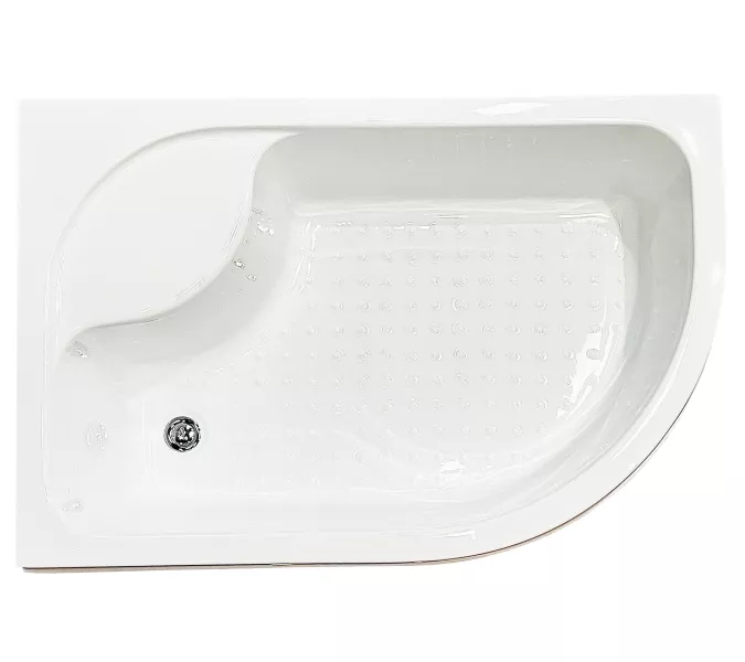 Душевой поддон Royal Bath  RB 8120BK ассиметричный высокий, Выбрать размер: 120*80, Ориентация: левая, изображение 2
