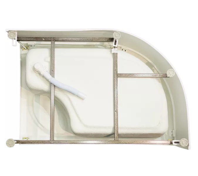 Душевой поддон Royal Bath  RB 8120BK ассиметричный высокий, Выбрать размер: 120*80, Ориентация: левая, изображение 3