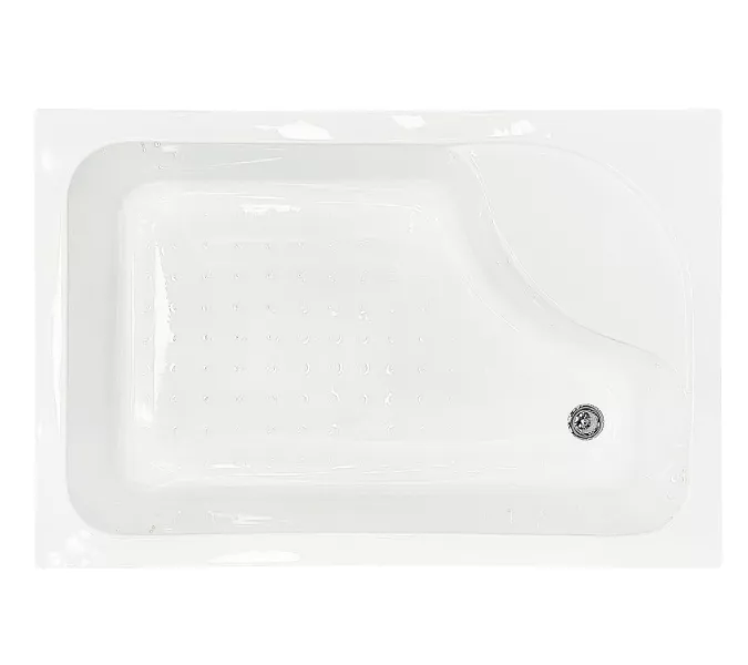 Душевой угол Royal Bath RB 8100BP/RB8120BP прямоугольный, Цвет стекла: прозрачное, Цвет профиля: Черный, Выбрать размер: 120x80, Ориентация: правая, изображение 3