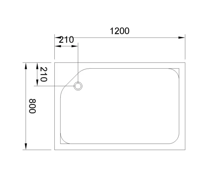 Душевой поддон Royal Bath  RB 8120HP прямоугольный, Выбрать размер: 120*80, Ориентация: левая, изображение 4