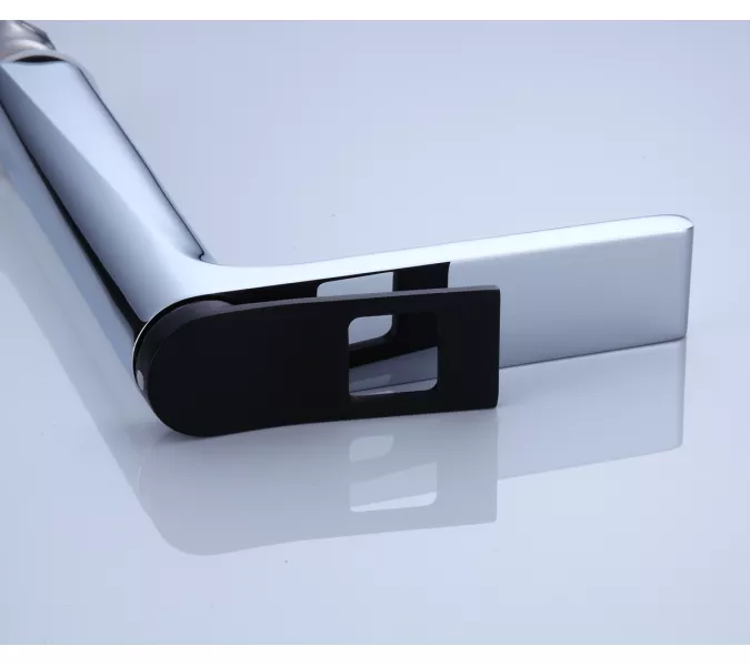 Высокий смеситель на раковину Bronze De Luxe, Выбрать цвет: Хром/черный, изображение 3