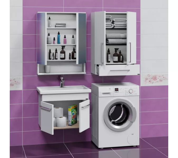 Тумба для умывальника СанТа Вегас подвесная, Выбрать размер: 70, изображение 4