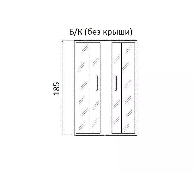 Душевое ограждение River MORAVA XL МТ 80х80 без поддона, изображение 5