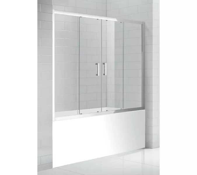 Раздвижная шторка на ванну Gemy New Rockcoco 160х140, изображение 2