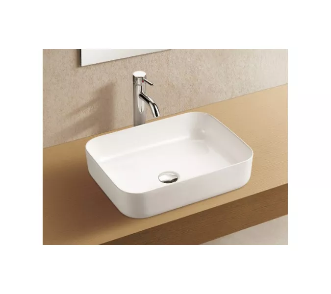 Раковина подвесная WeltWasser ELBACH 2195, Выбрать цвет: Белый глянец