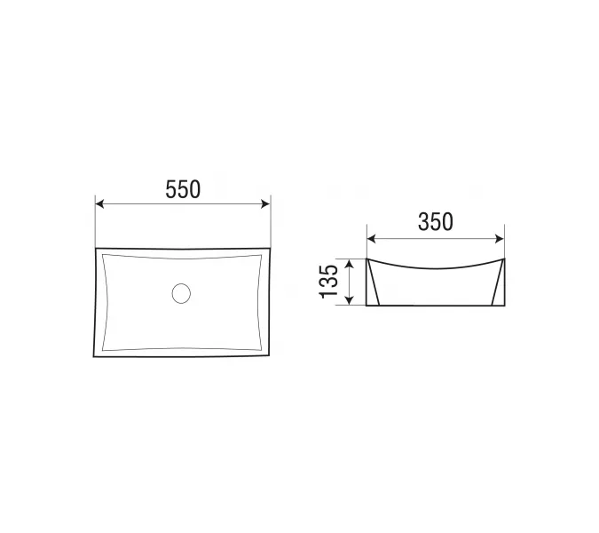 Раковина накладная WeltWasser SK ELBACH 1002, изображение 4