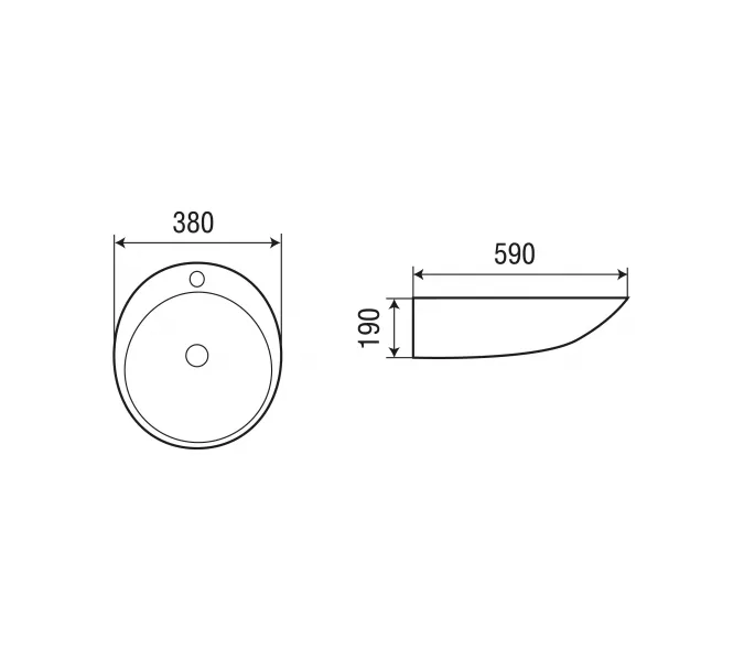 Раковина накладная WeltWasser SK ELBACH 1037, изображение 4