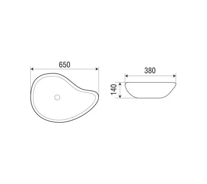 Раковина накладная WeltWasser SK ELBACH 1090, изображение 4