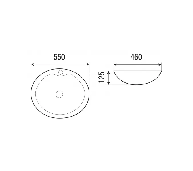 Раковина накладная WeltWasser SK ELBACH 1147, изображение 4