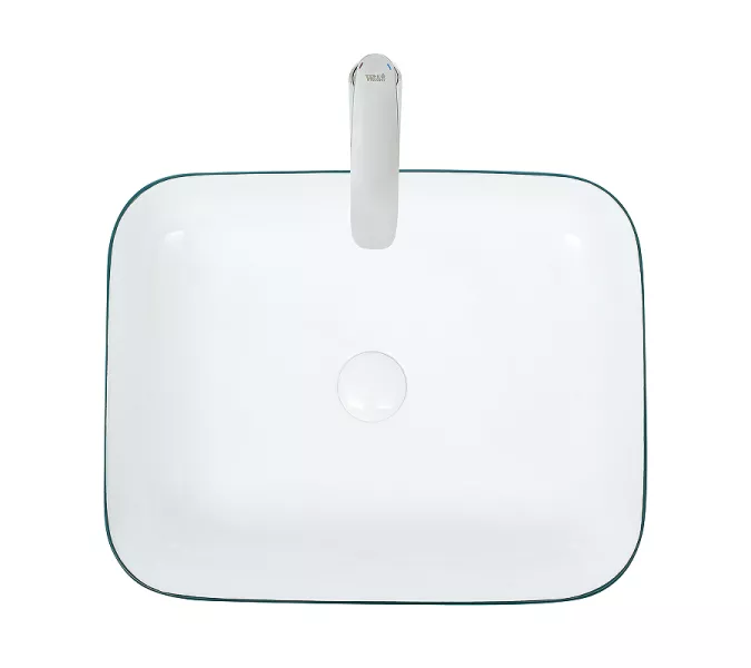 Раковина подвесная WeltWasser ELBACH 2195, Выбрать цвет: Матовая темно-зеленая белая, изображение 3