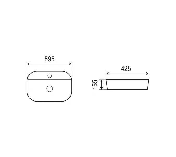 Раковина накладная WeltWasser SK ELBACH 2236, изображение 4
