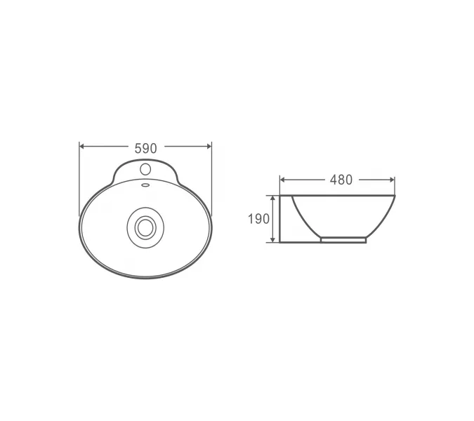 Раковина накладная WeltWasser SK ELBACH 3072, изображение 4