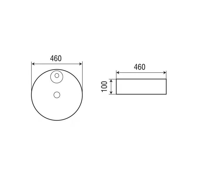 Раковина накладная WeltWasser SK ELBACH 3204, Выбрать размер: 460х460х100, изображение 4