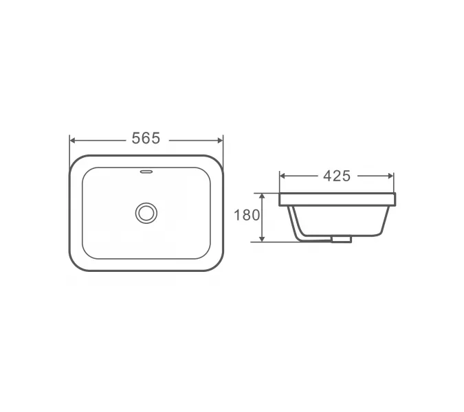 Раковина врезная WeltWasser SK DEILBACH 6040, изображение 4