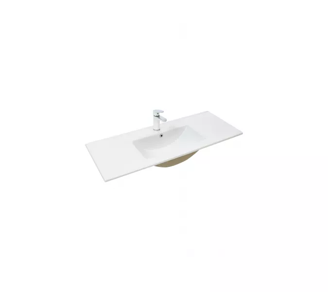 Раковина врезная WeltWasser SK DEILBACH 7517, Выбрать цвет: Белый глянец, Выбрать размер: 1015х395х175, изображение 2