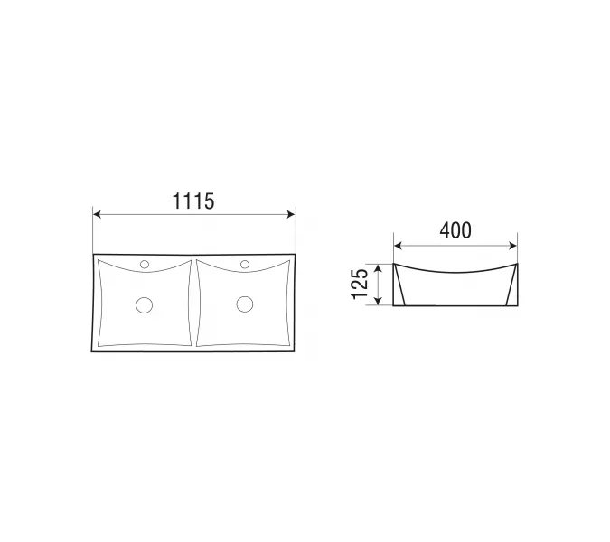 Раковина накладная WeltWasser SK ELBACH 2216, изображение 4
