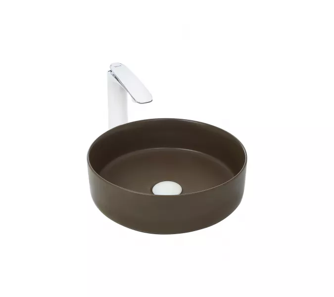 Раковина накладная WeltWasser SK ELBACH 3134, Выбрать цвет: Матовая коричневая
