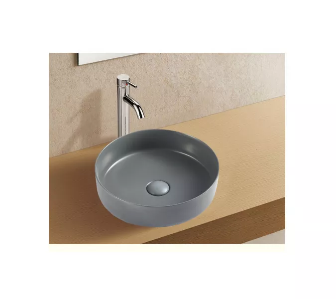 Раковина накладная WeltWasser SK ELBACH 3134, Выбрать цвет: Матовая темно-серая