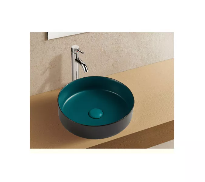 Раковина накладная WeltWasser SK ELBACH 3134, Выбрать цвет: Черная зеленая